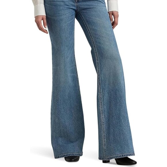 New Ralph Lauren High Rise Flare Jeans 8 - Picture 5 of 11